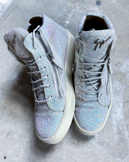 GLITTER ‘KRISS’ ZIP HIGH TOPS