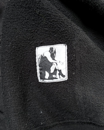 BLACK ASYMMETRICAL MOUNTAIN HOODIE