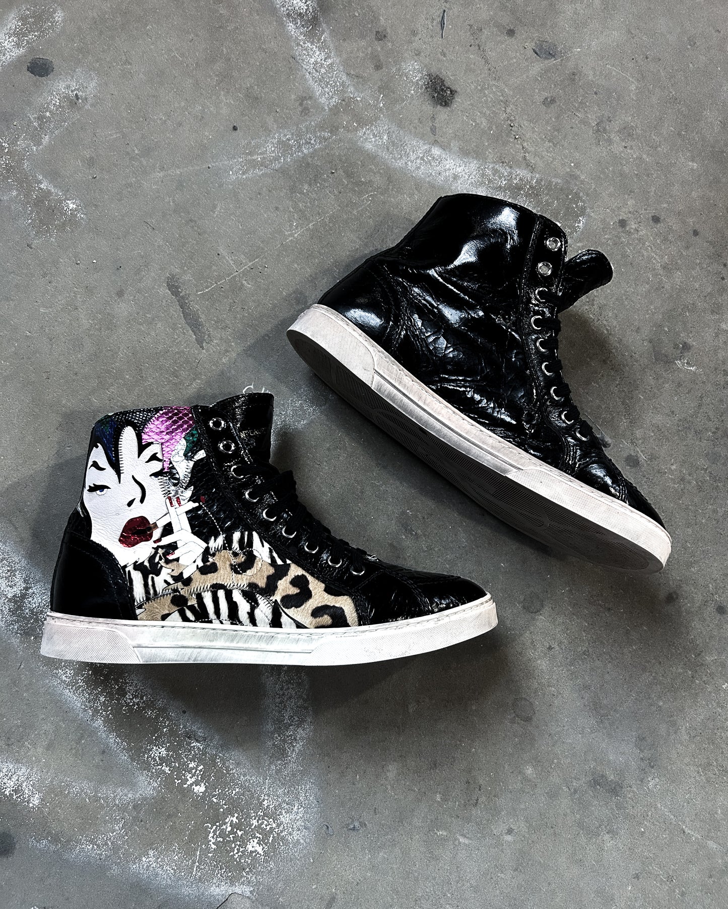 SMOKING PATCH HIGH TOPS