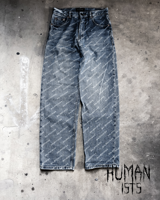 F/W22 MONOGRAM BAGGY DENIM