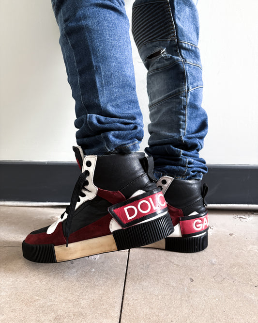 BLACK/RED MIAMI HIGH TOPS