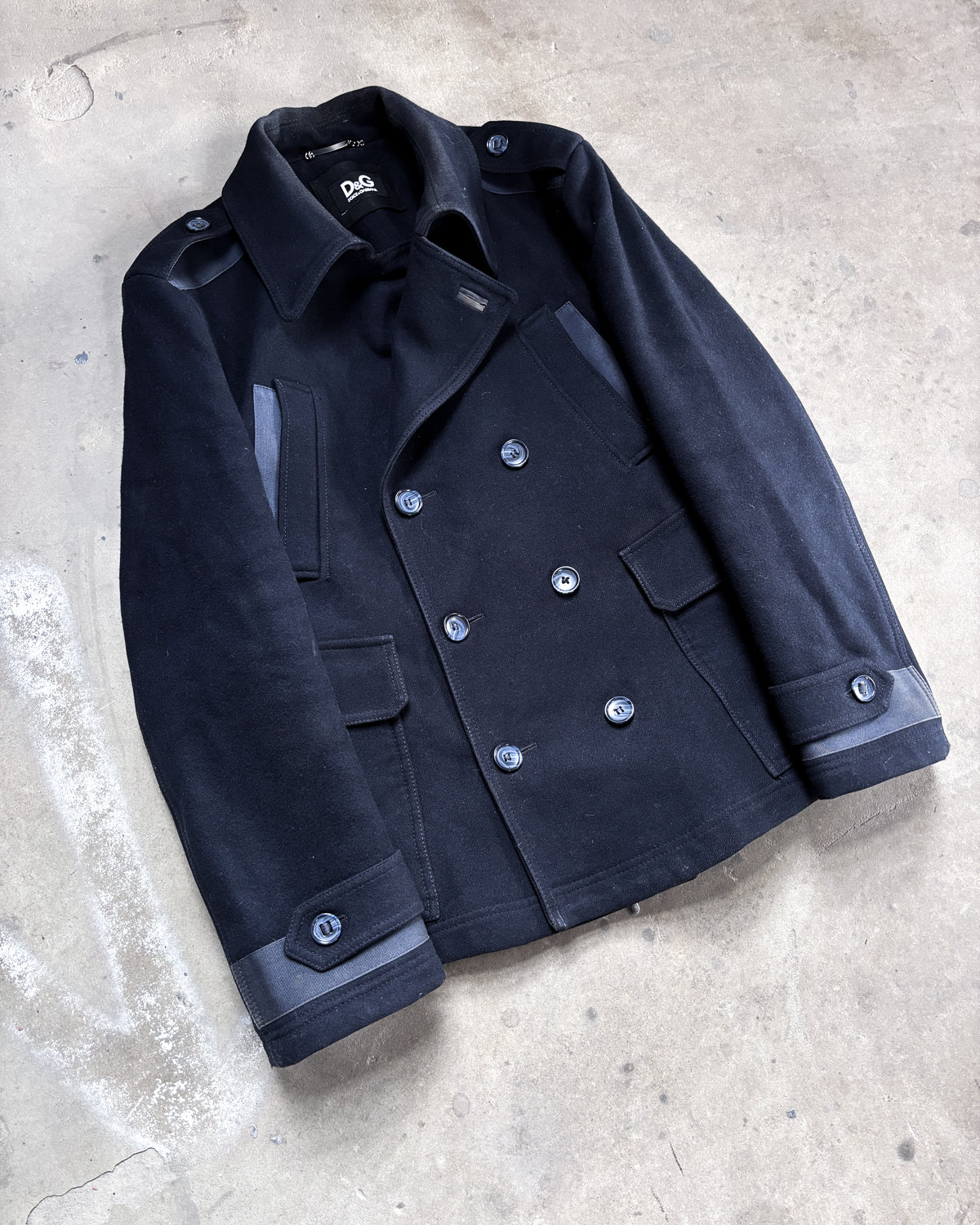 F/W04 WOOL PEACOAT OFFICER JACKET