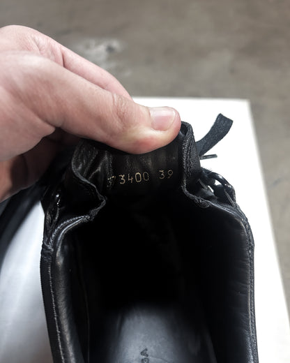 BLACK WAXED DENIM ARENAS