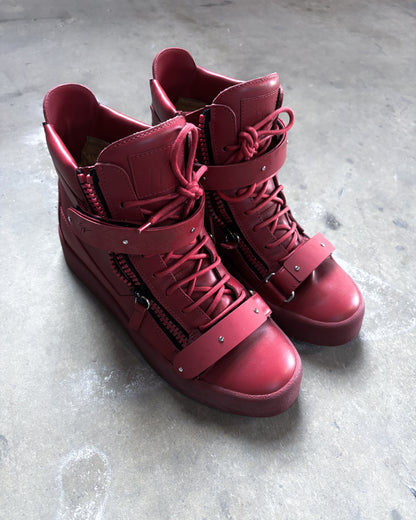 F/W15 RED COBY MATT HIGH-TOP