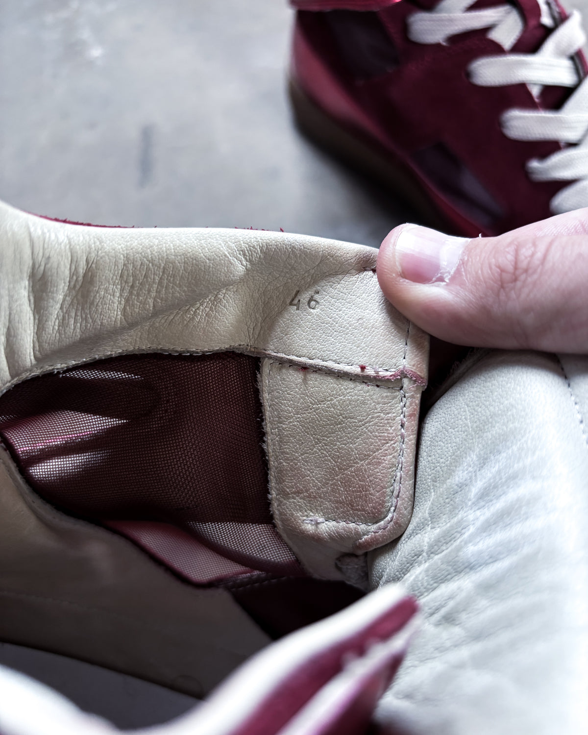 S/S15 METALLIC CUTOUT HIGH TOPS