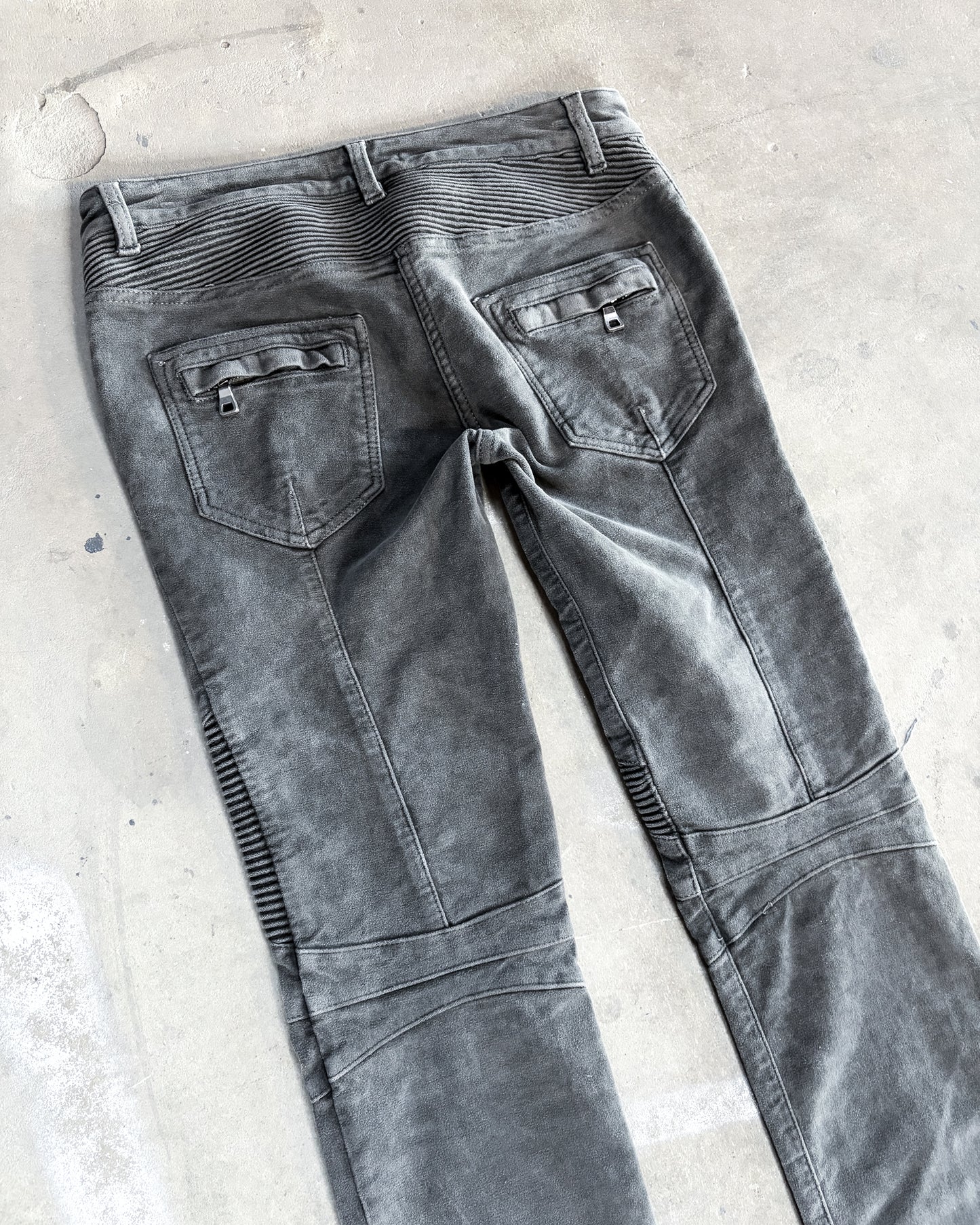 GREY MOLESKIN BIKERS BY DECARNIN
