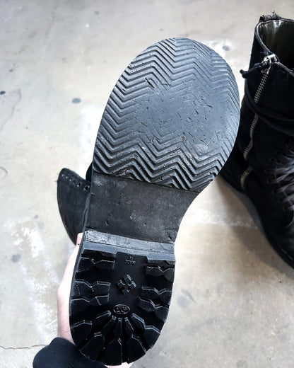 F/W09 “CRUST” BLISTERED COMBAT BOOTS