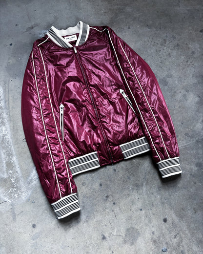 S/S19 RED NYLON TEDDY BOMBER