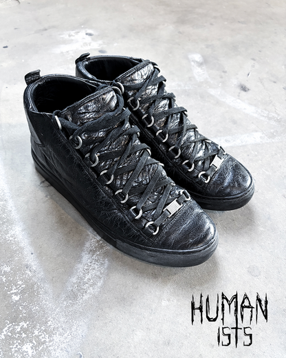BLACK LEATHER ARENA HIGH TOP