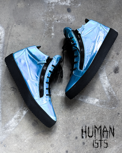 HOLOGRPAHIC BLUE KRISS HIGH TOP