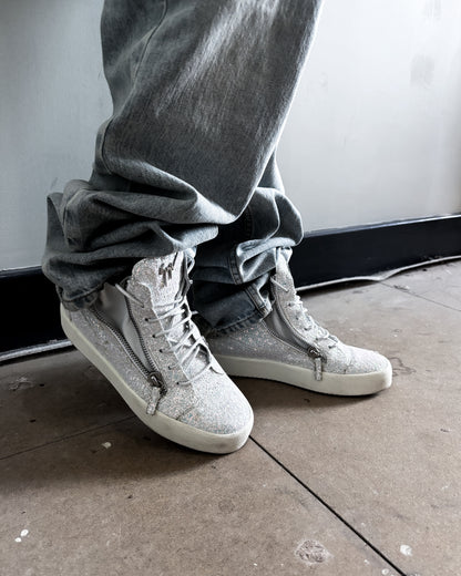 GLITTER ‘KRISS’ ZIP HIGH TOPS