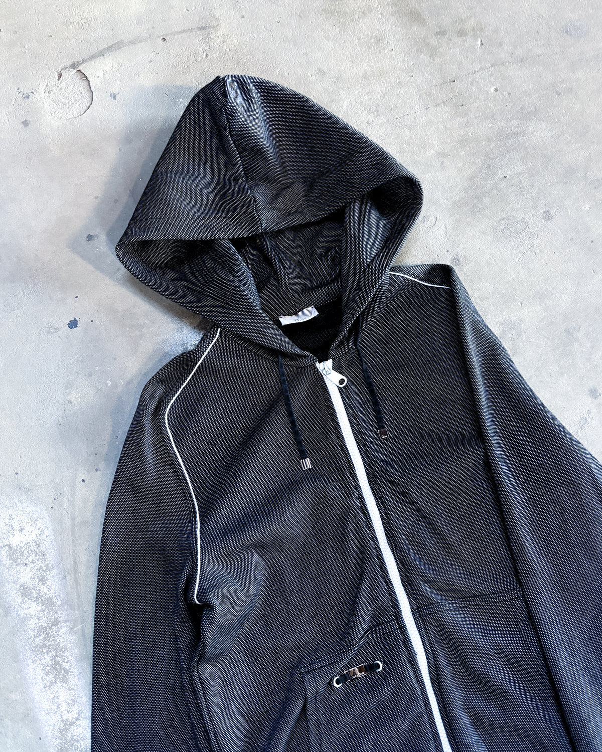 A/W10 HYBRID NET ZIP HOODIE