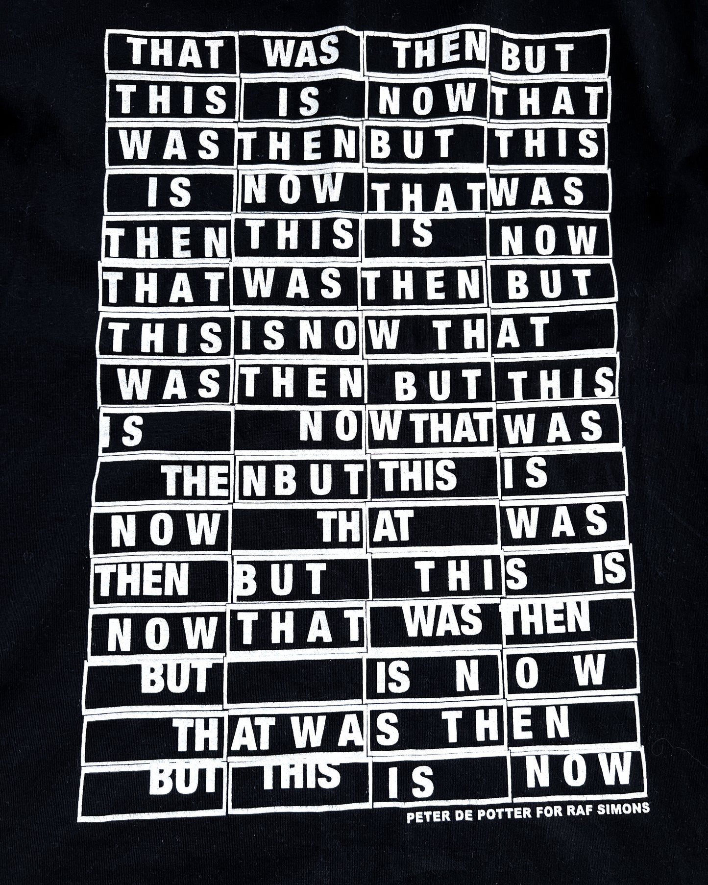 F/W09 PETER DE POTTER ‘THIS IS NOW’ T-SHIRT