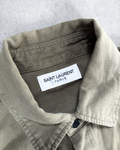 S/S17 YSL MILITARY SHIRT