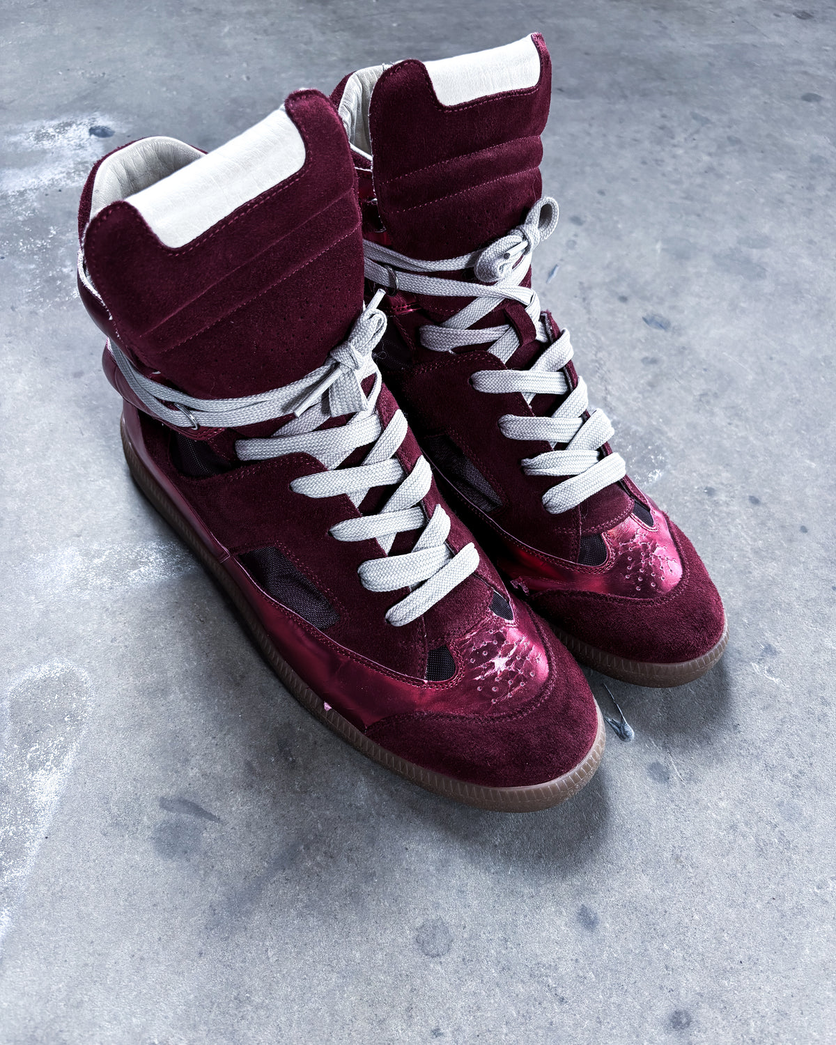 S/S15 METALLIC CUTOUT HIGH TOPS