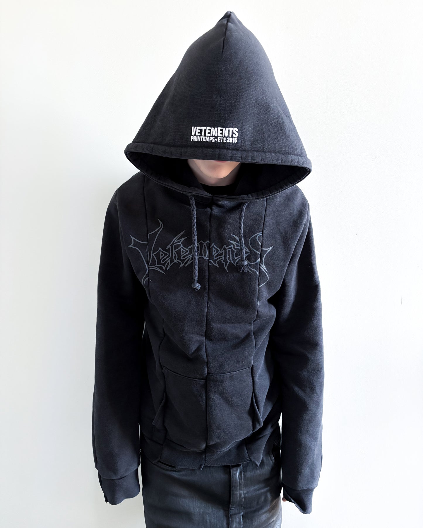 S/S16 RECONSTRUCTED METAL HOODIE