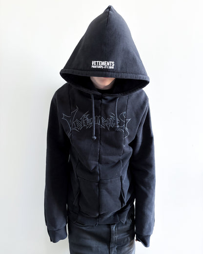 S/S16 RECONSTRUCTED METAL HOODIE