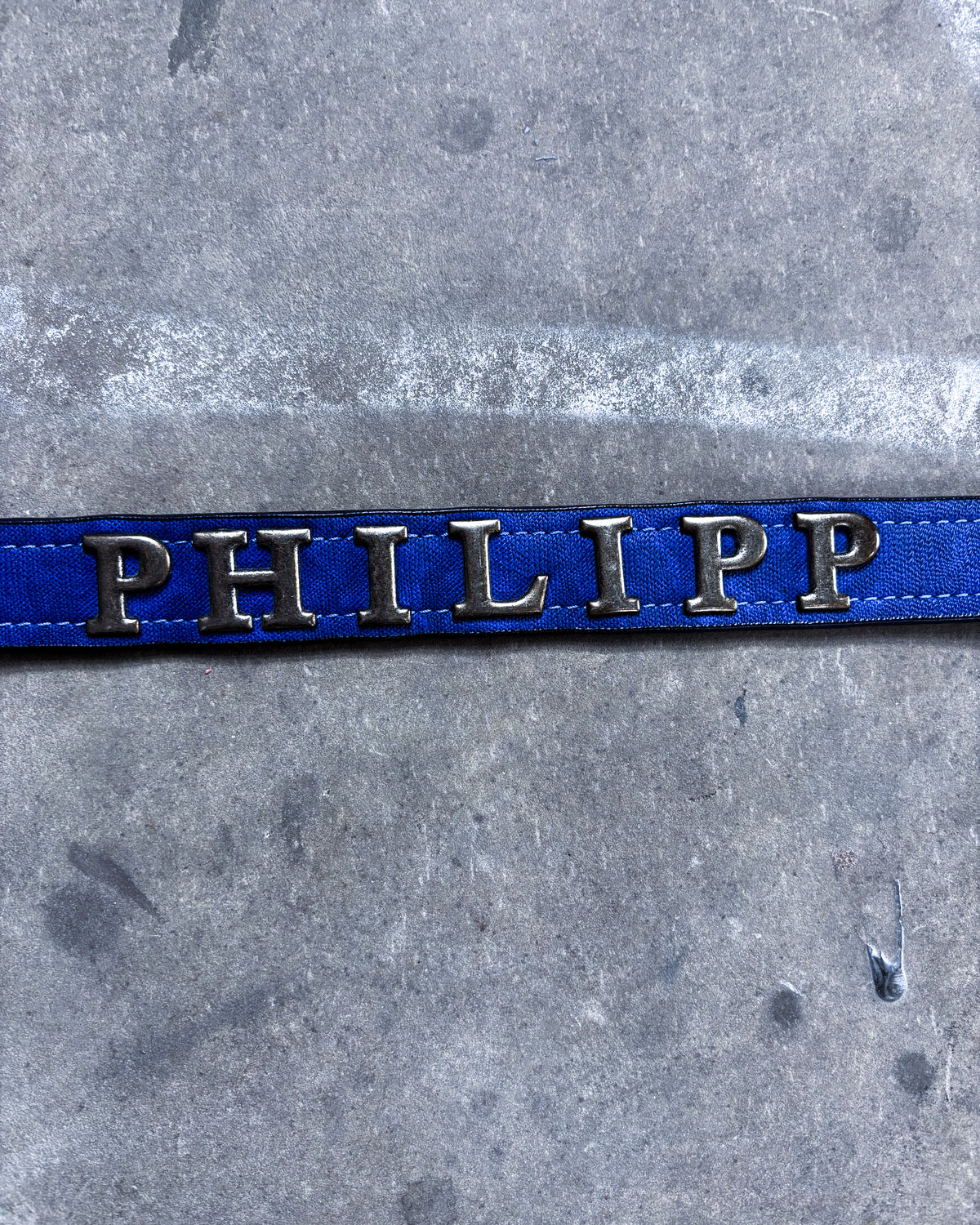 BLUE EMBELLISHED BELT