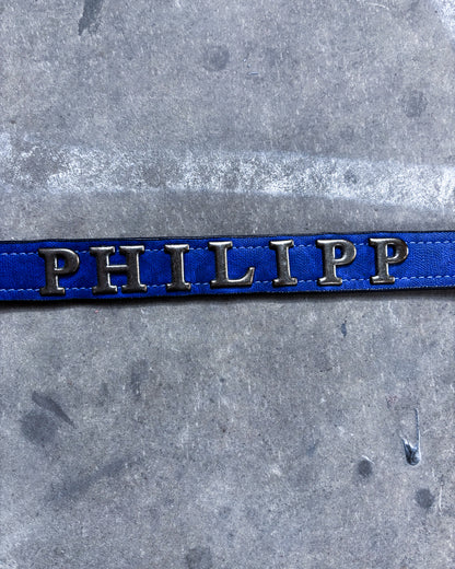 BLUE EMBELLISHED BELT