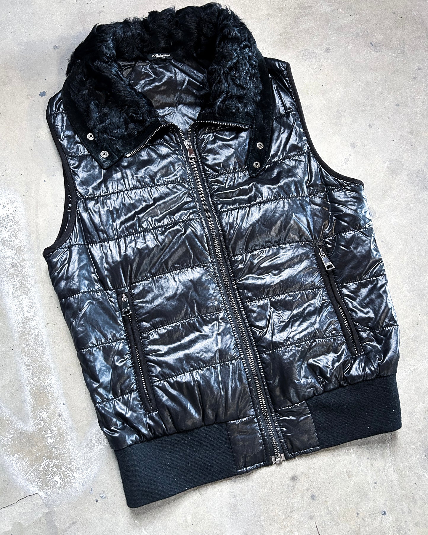 A/W06 SHEARLING COLLAR GILET