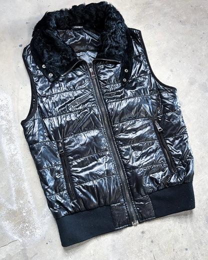 A/W06 SHEARLING COLLAR GILET