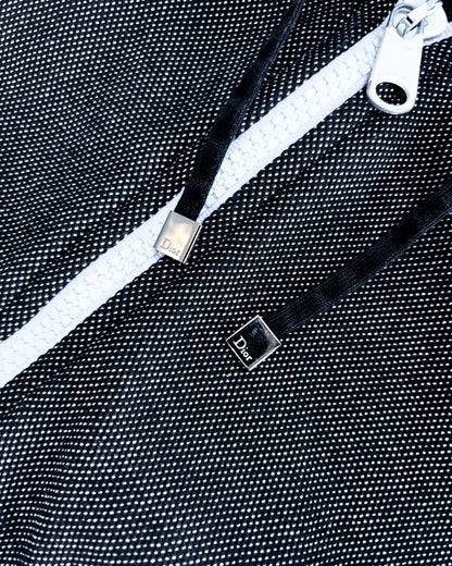 A/W10 HYBRID NET ZIP HOODIE