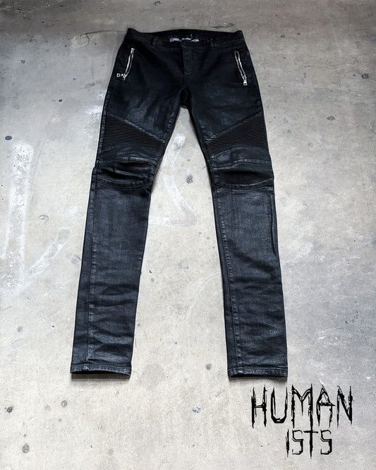 BALMAIN WAXED BIKER