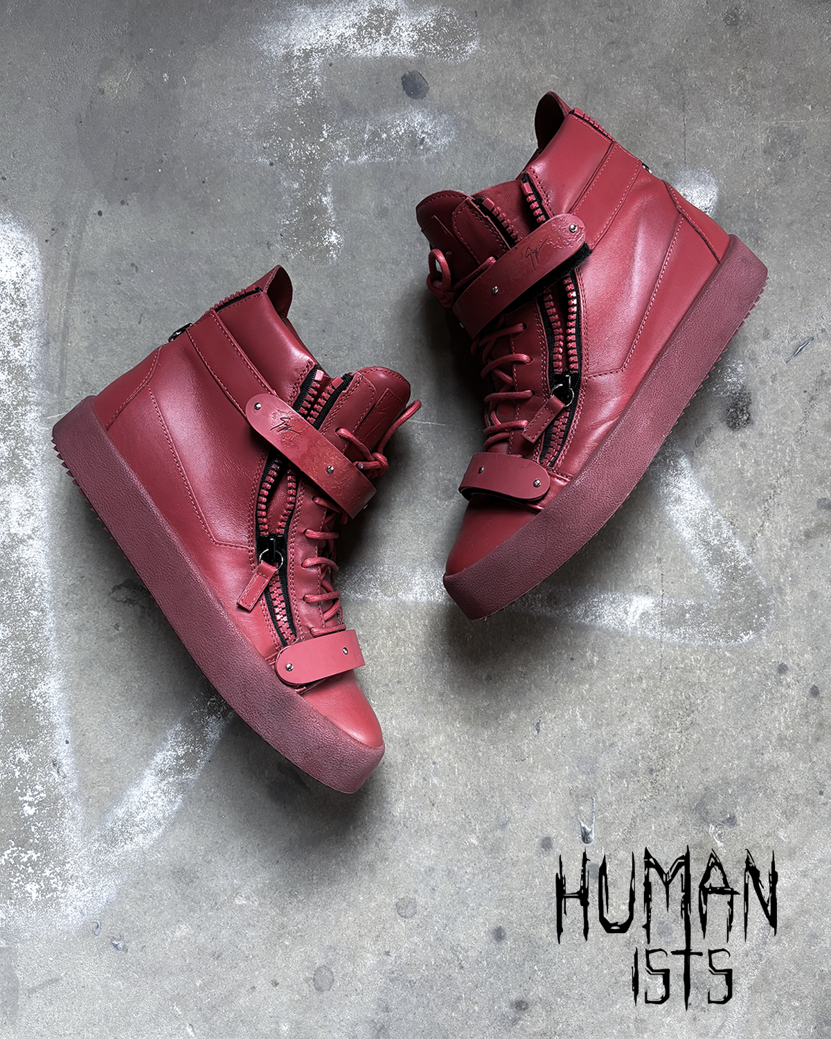 F/W15 RED COBY MATT HIGH-TOP