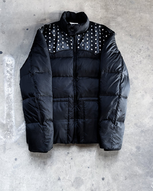 F/W14 STUDDED LEATHER PUFFER JACKET