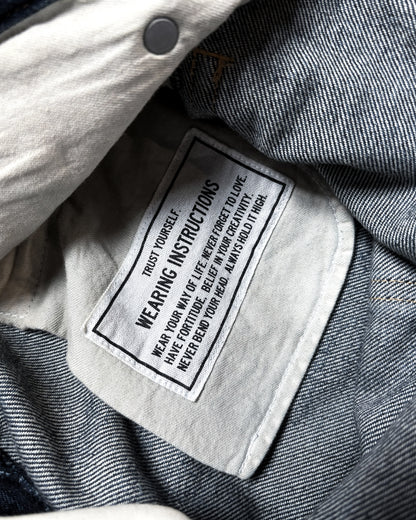 AW20 HYBRID SPLIT DISTRESSED DENIM