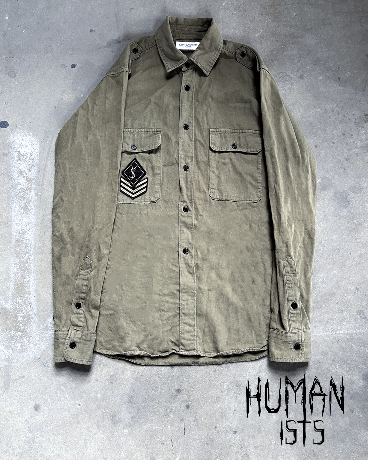 S/S17 YSL MILITARY SHIRT