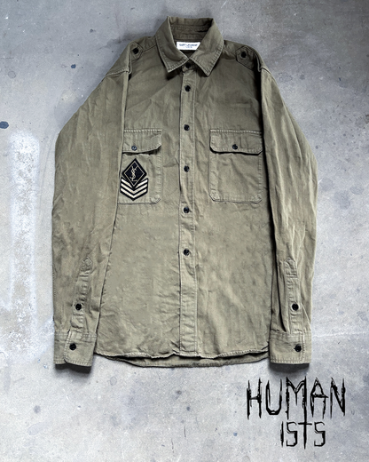 S/S17 YSL MILITARY SHIRT