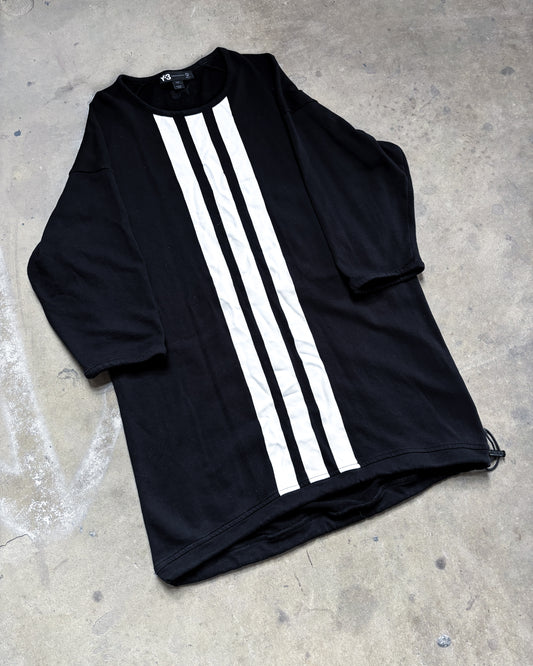 Y3 THREE STRIPE OVERSIZED SWEATER