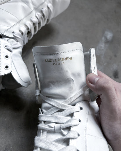 WHITE HIGH TOP SL01 SNEAKERS