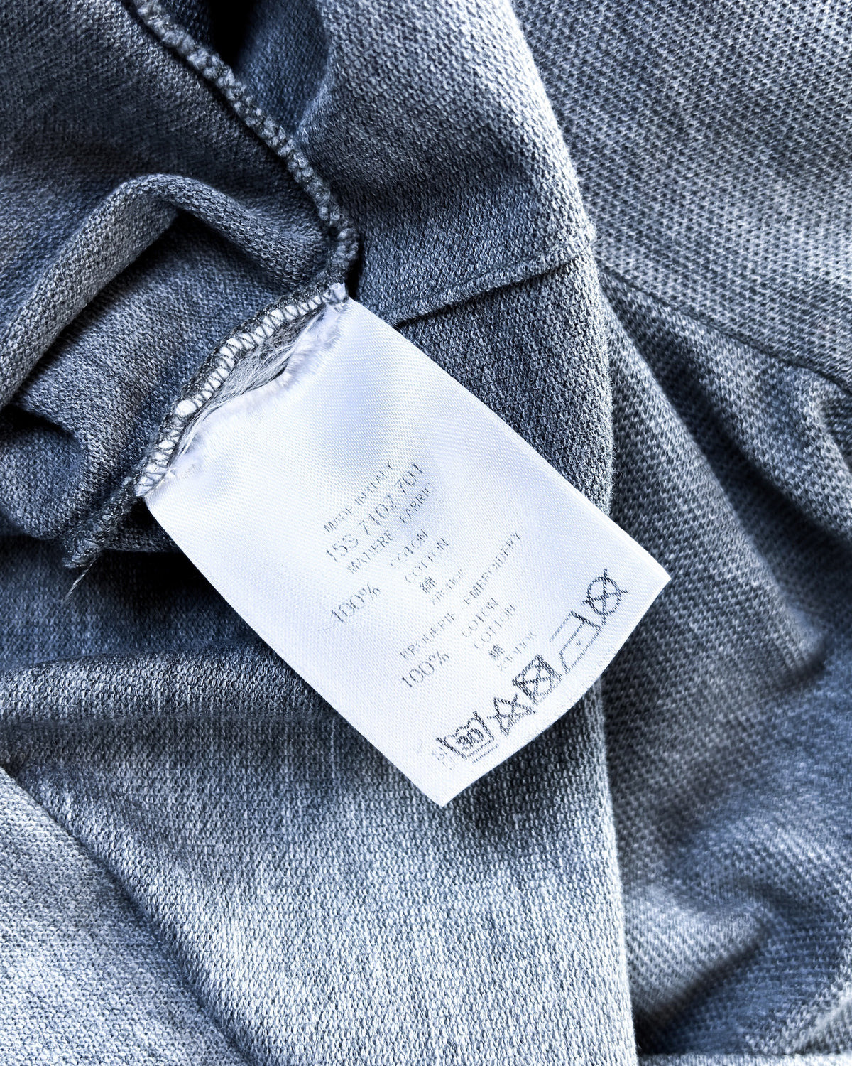 S/S15 GREY/ORANGE STAR POLO