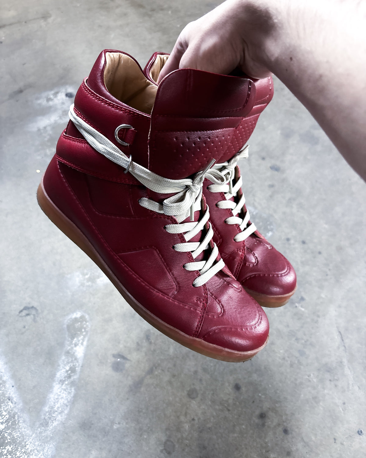F/W12 H&M RED PANEL HIGH TOPS
