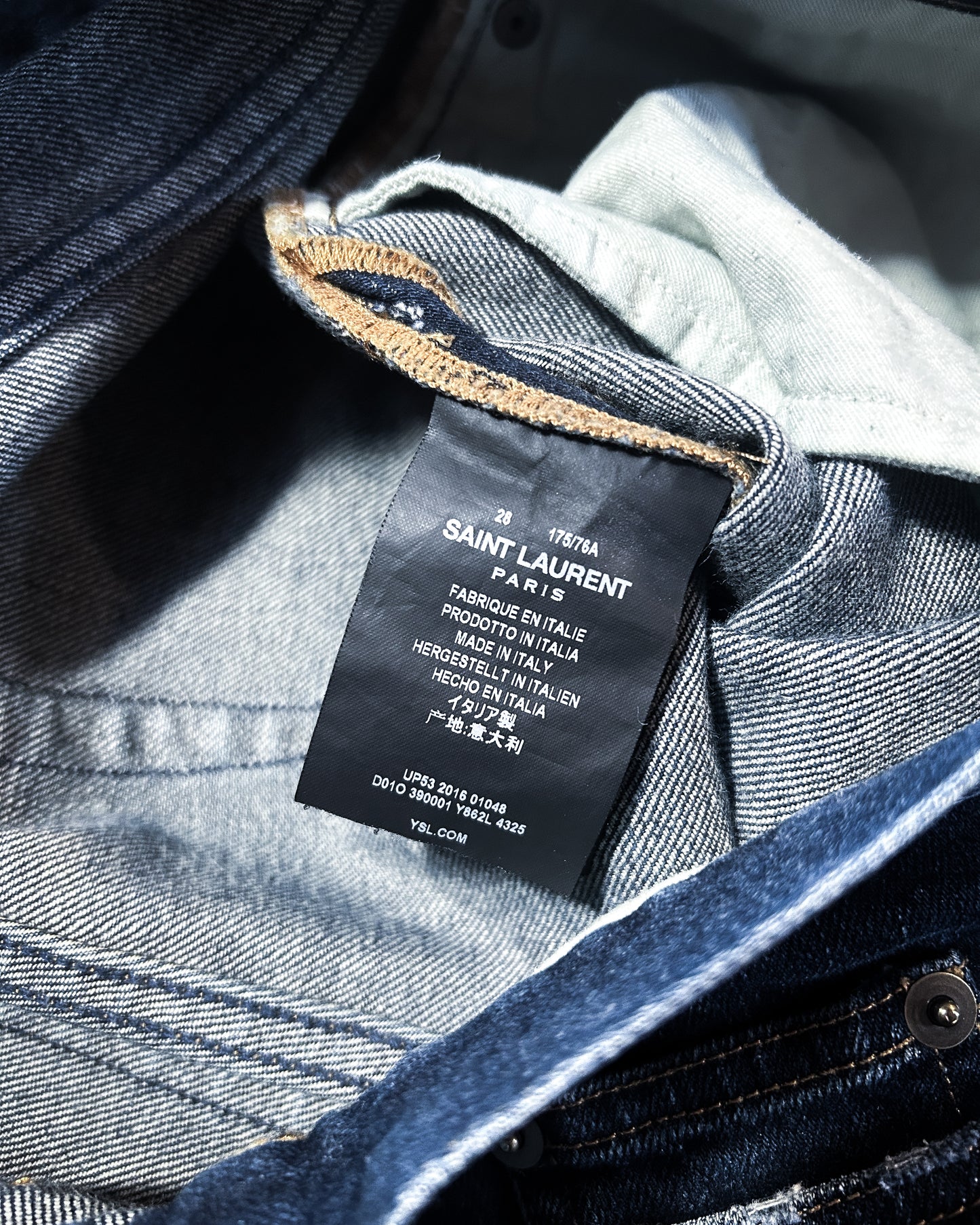 S/S16 BLUE WHISKERED DO2 DENIM BY HEDI SLIMANE