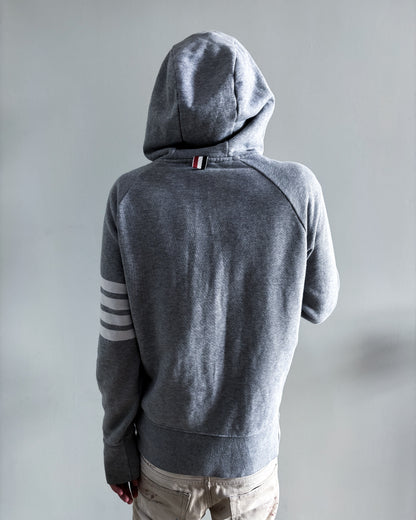 GREY 4-BAR ZIP UP