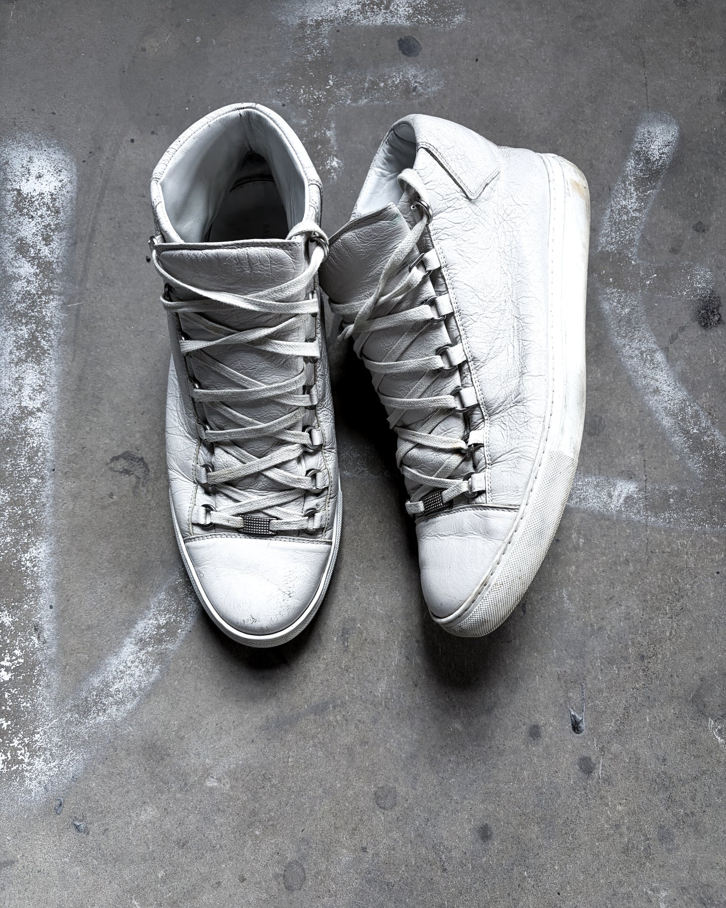 WHITE ARENA HIGH TOPS