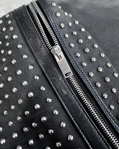S/S14 STUDDED CANVAS CITY BAG