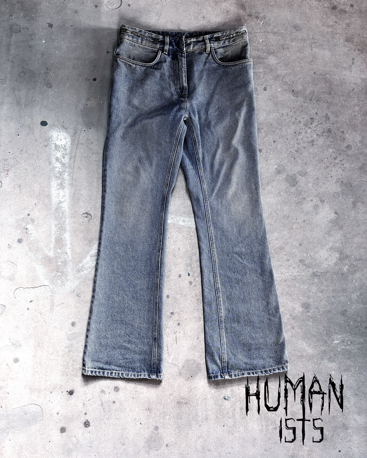 S/S24 FLARED 4G CHAIN DENIM