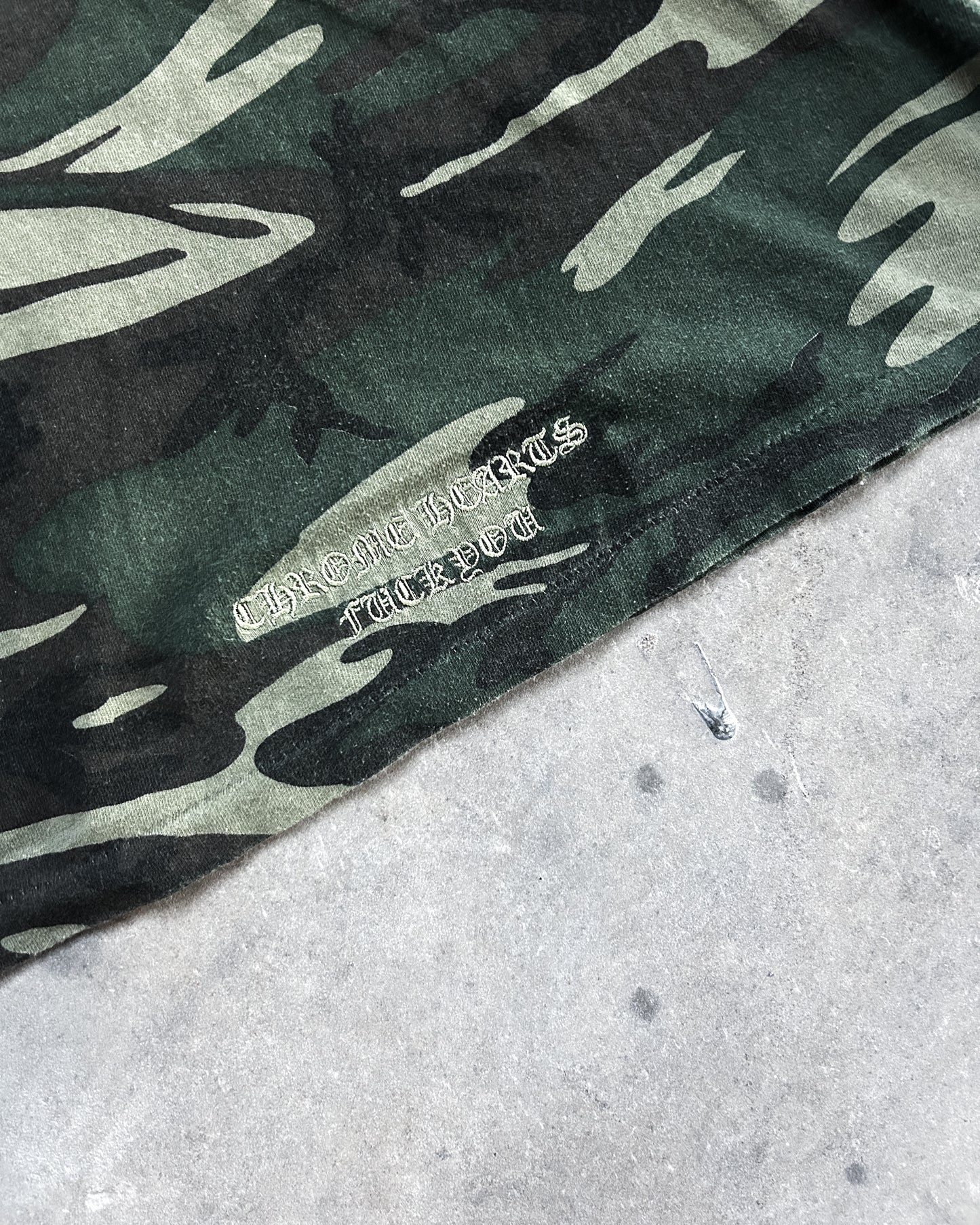 VINTAGE CAMO ‘F#CK YOU’ T-SHIRT