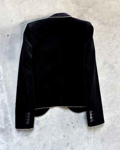 F/W19 GOLD TRIM VELVET BLAZER