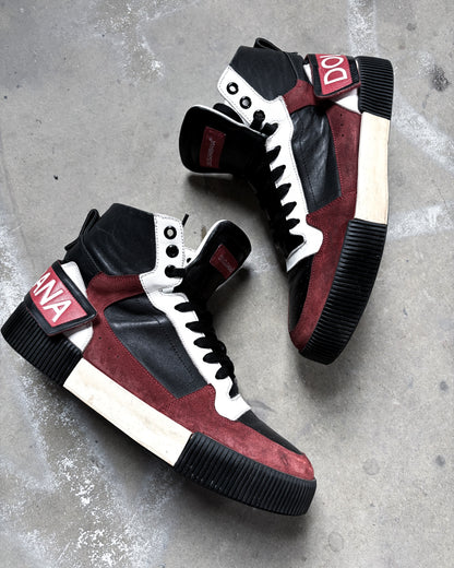BLACK/RED MIAMI HIGH TOPS