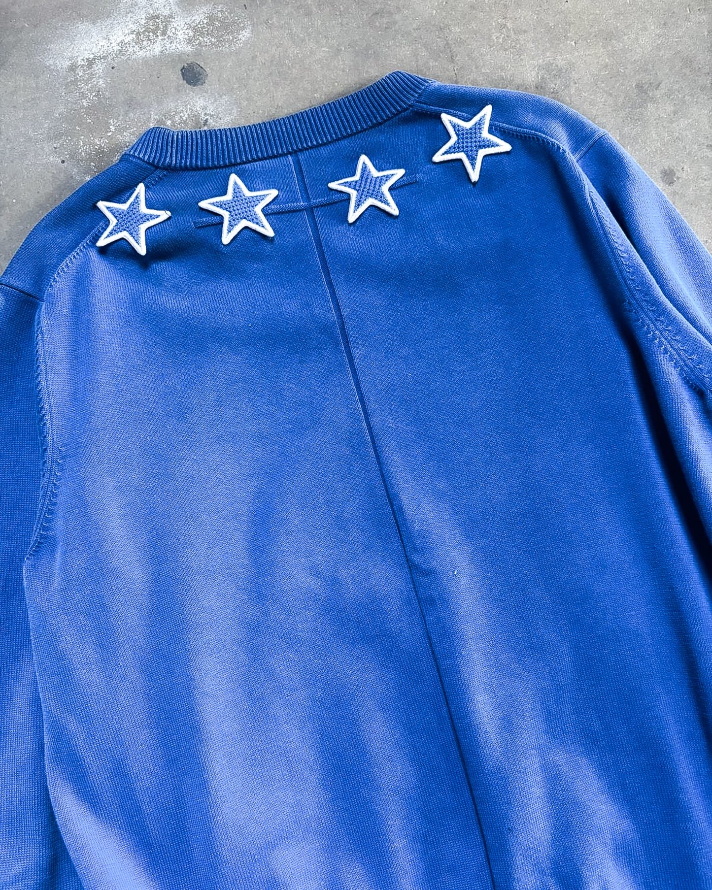S/S16 BLUE STAR COLLAR SWEATER
