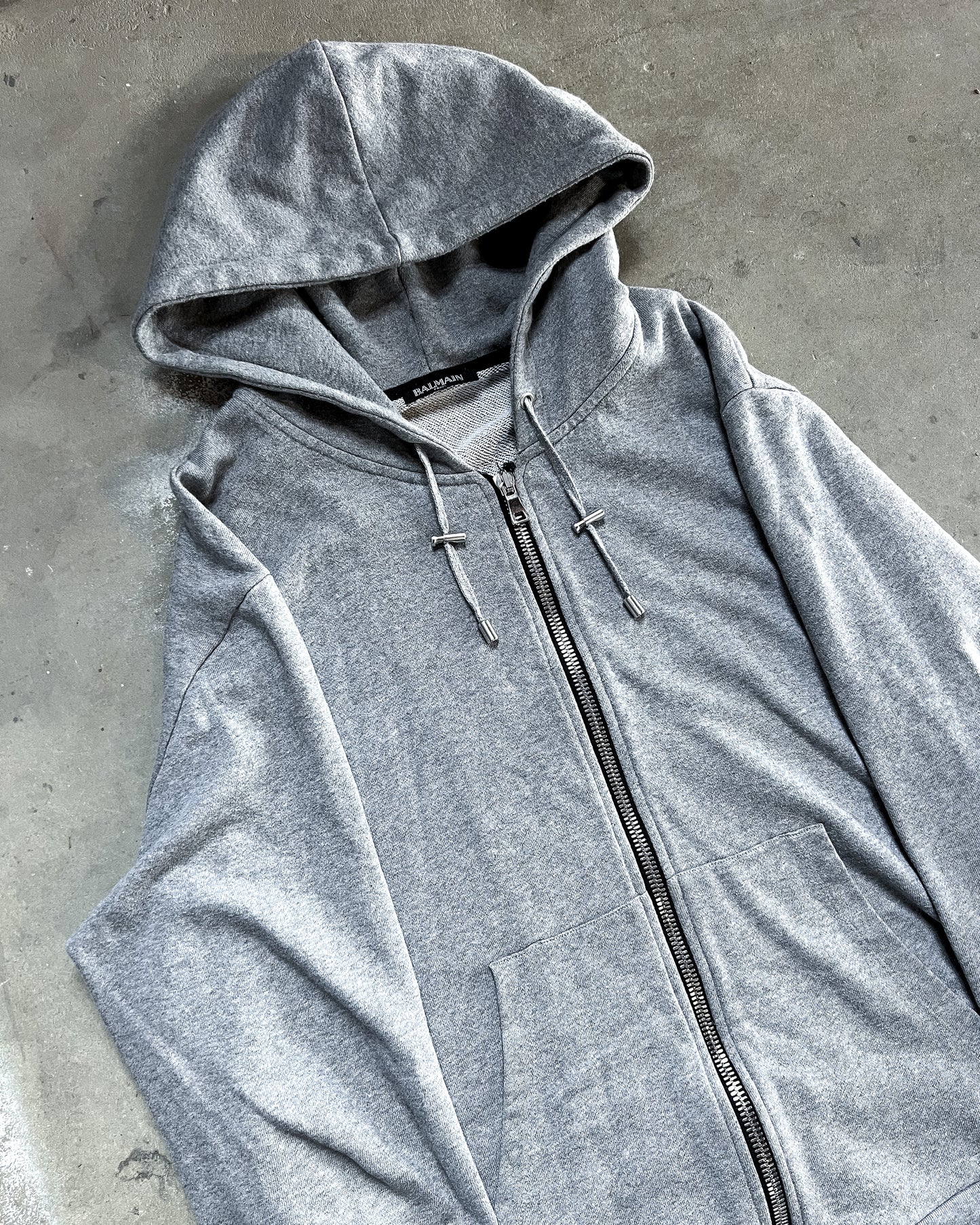 S/S13 GREY COIN ZIP UP