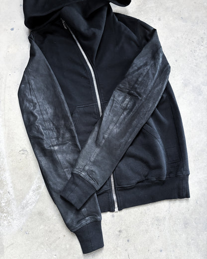 F/W16 LAMBSKIN SLEEVE MOUNTAIN HOODIE
