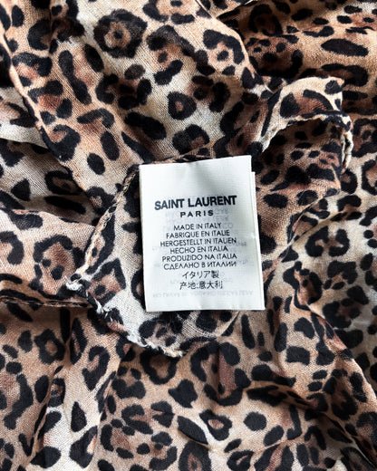 S/S16 LEOPARD WOOL SCARF