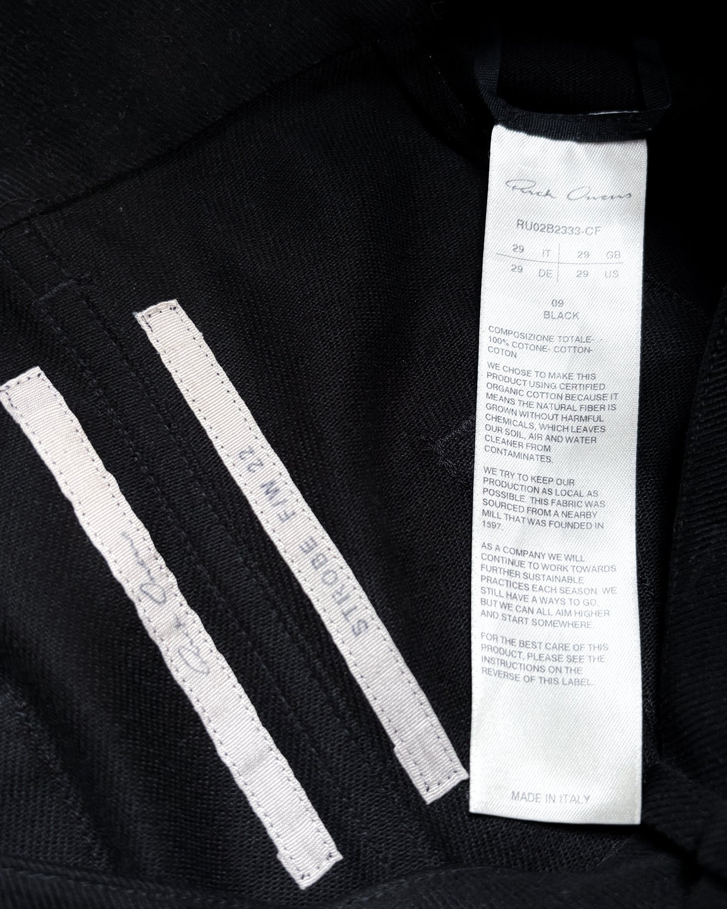 F/W22 ‘STROBE’ BLACK GETH DENIM