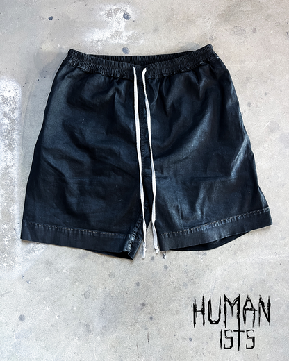 S/S19 “BABEL” BLACK WAX SHORTS